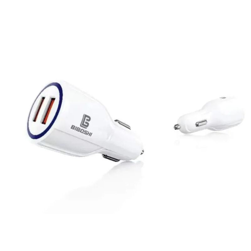 BIBOSHI Mini Portable 3.1A Dual USB Car Charger Adapter (B06-119)