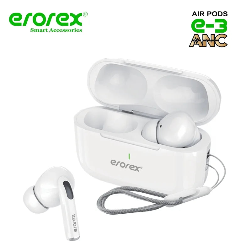 Erorex Air Pods E 2 Wireless Earphones with Magnetic Charging Case and Transparency Mode