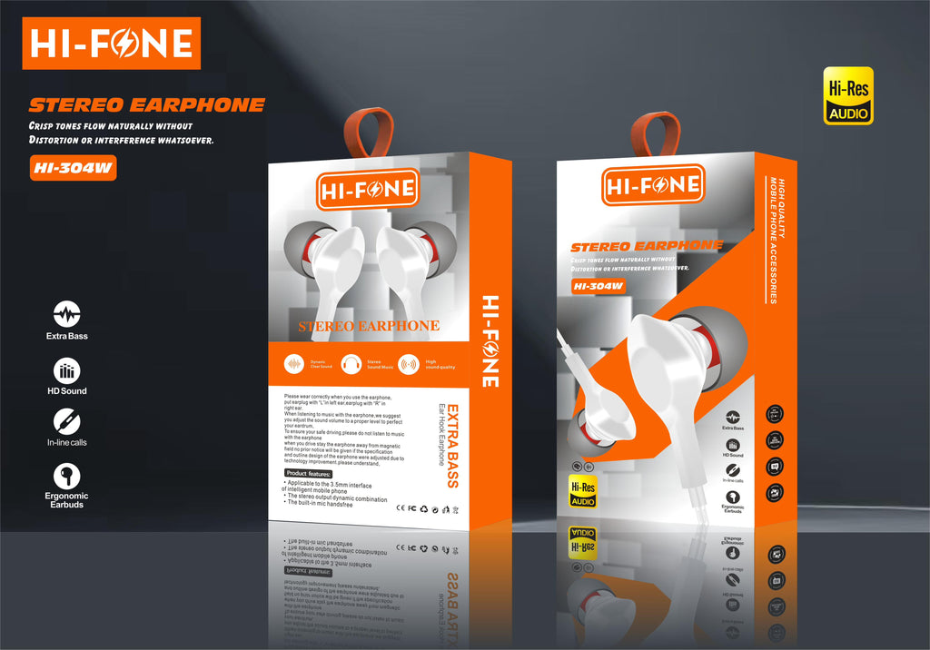 Hi Fone HI 309 Stereo Wired Earphones with Extra Bass
