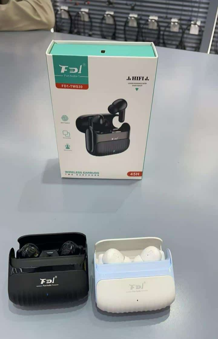 FD1 TWS Wireless Earbuds with Memory Card Slot Bluetooth Earbuds with Premium Sound and Long Battery